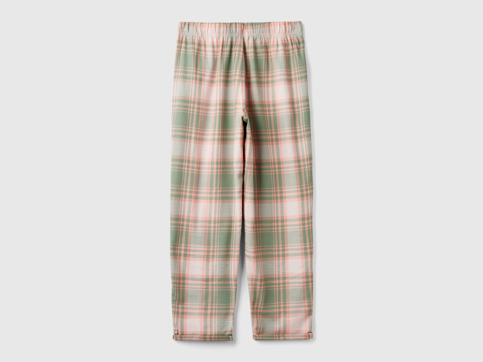 Pantaloni tartan in flanella da donna multi-color 2 | Benetton Outlet
