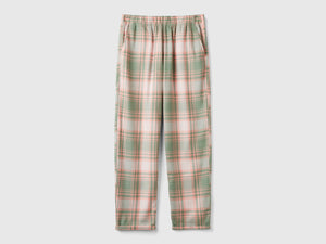 Pantaloni tartan in flanella