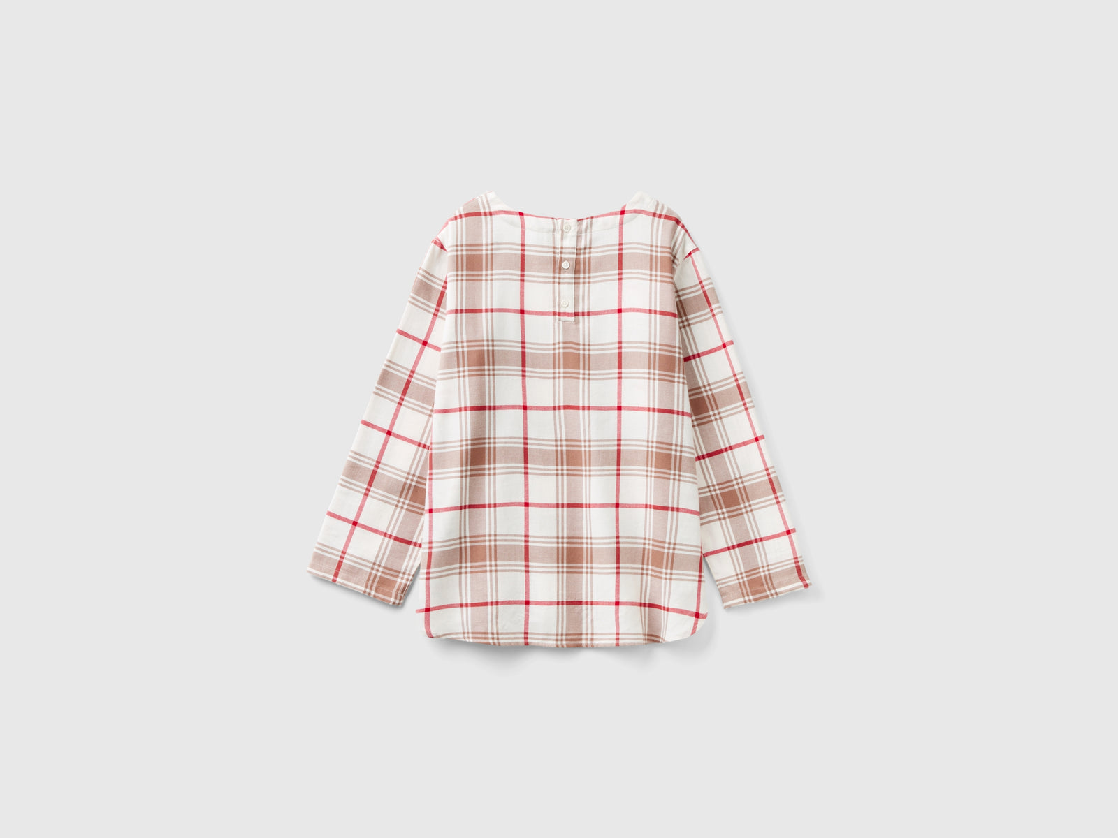 Suéter de franela a cuadros da donna multi-color 2 | Benetton Outlet