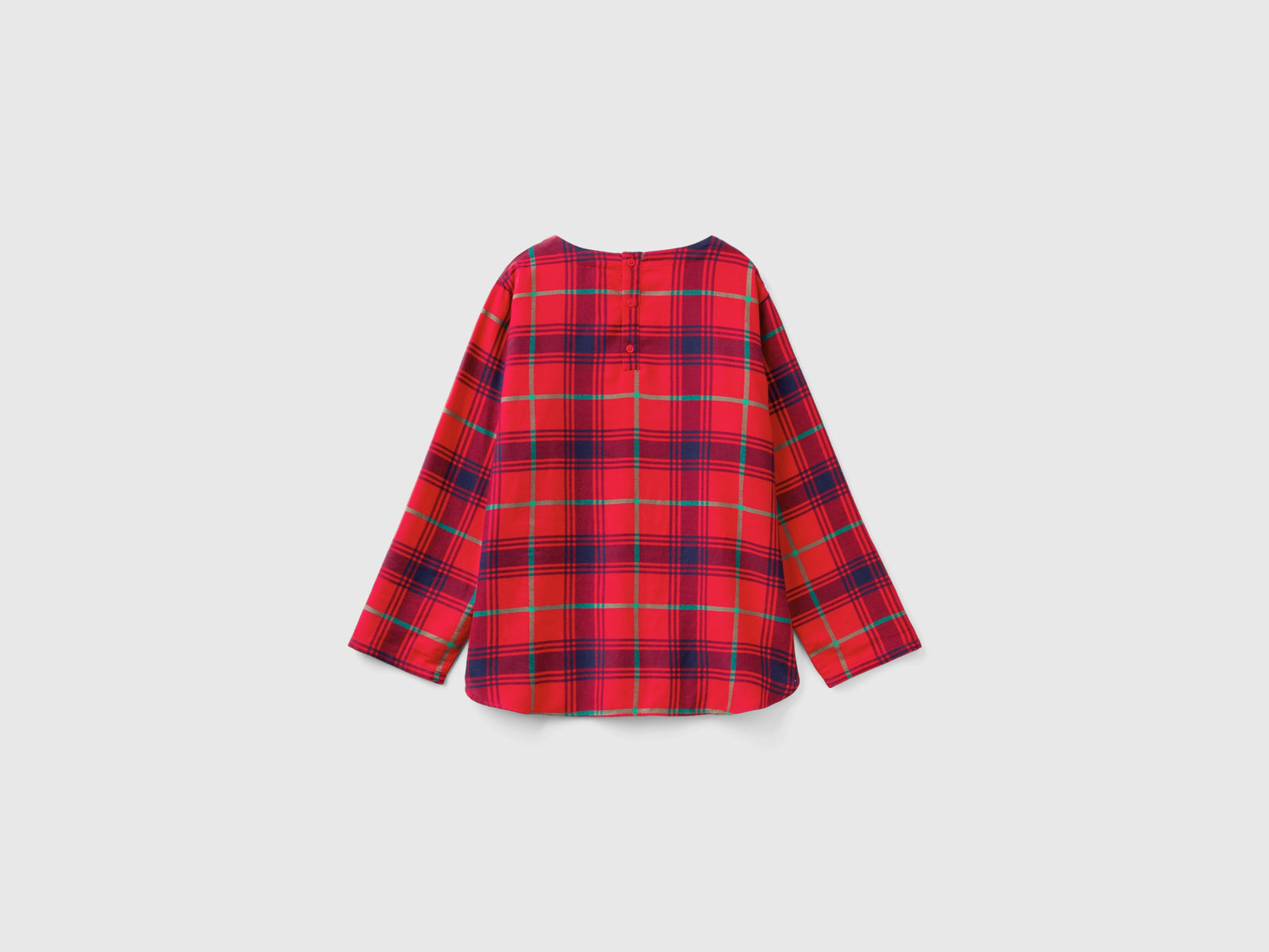 Suéter de franela a cuadros da donna multi-color 2 | Benetton Outlet
