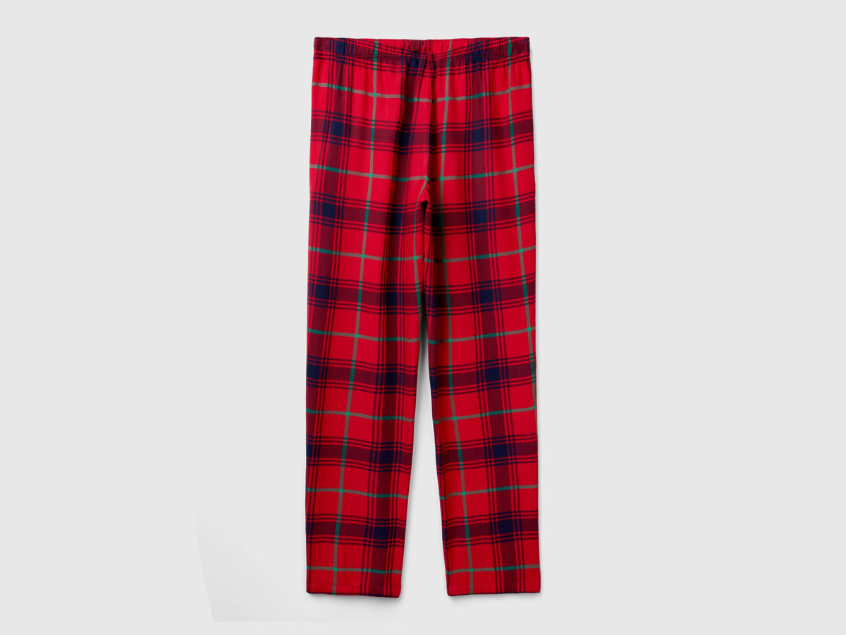 Pantalones de franela a cuadros