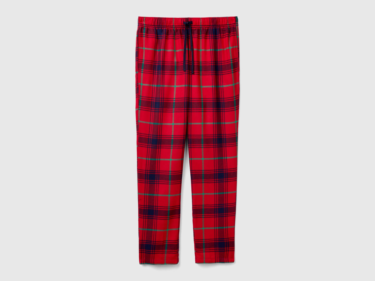 Pantalones de franela a cuadros