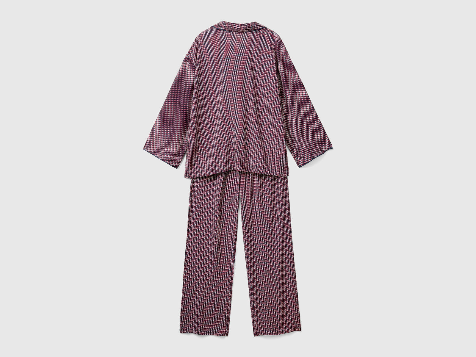 Pigiama fantasia in pura viscosa da donna multi-color 2 | Benetton Outlet