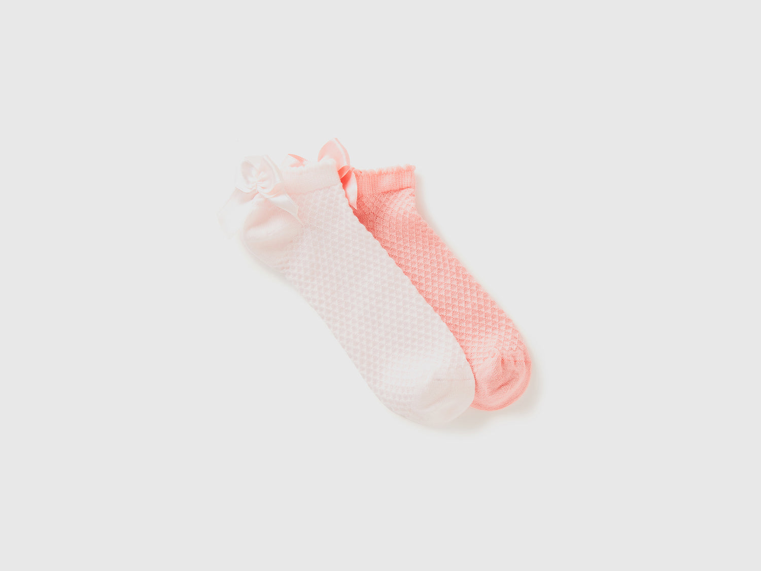 Calzini corti con fiocchetto da bambina multi-color | Benetton Outlet
