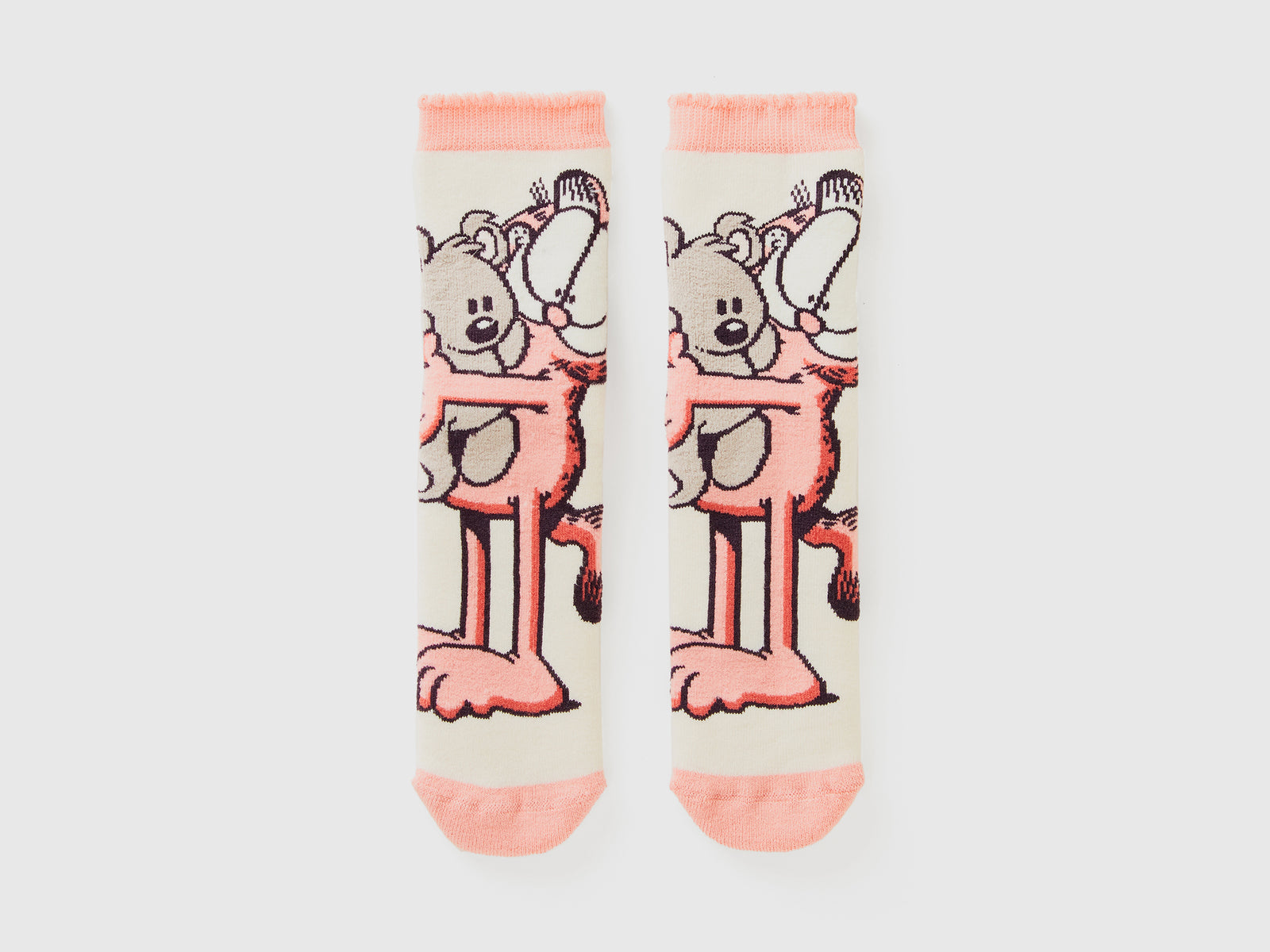 Calzini antiscivolo Garfield ©2024 by Paws, Inc. da bambino bianco panna | Benetton Outlet