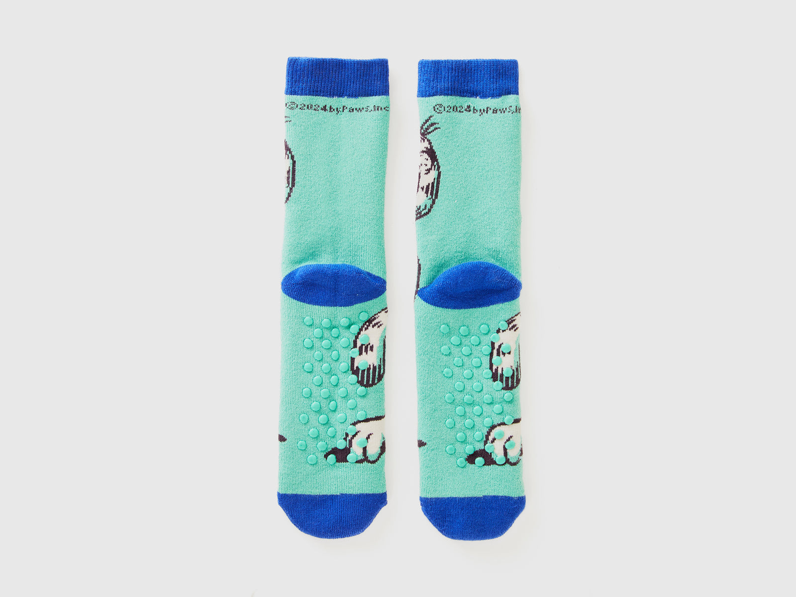 Calzini antiscivolo Garfield ©2024 by Paws, Inc. da bambino verde chiaro 2 | Benetton Outlet
