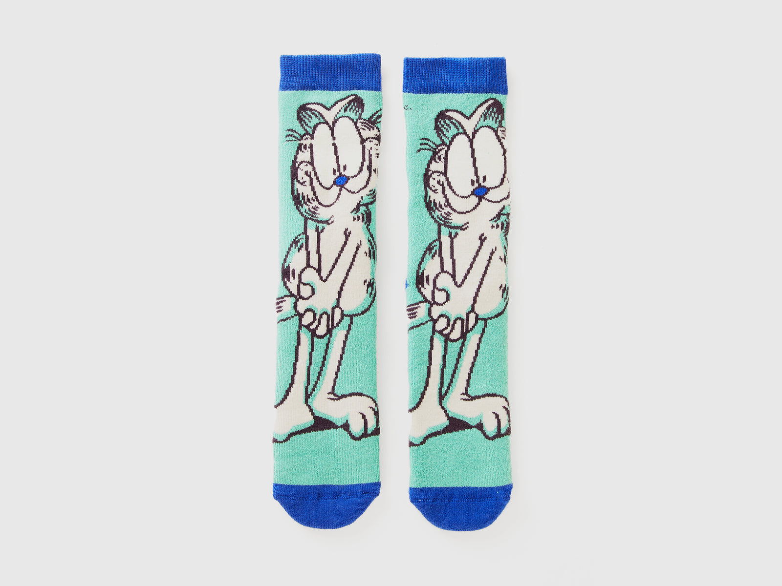Calzini antiscivolo Garfield ©2024 by Paws, Inc. da bambino verde chiaro | Benetton Outlet