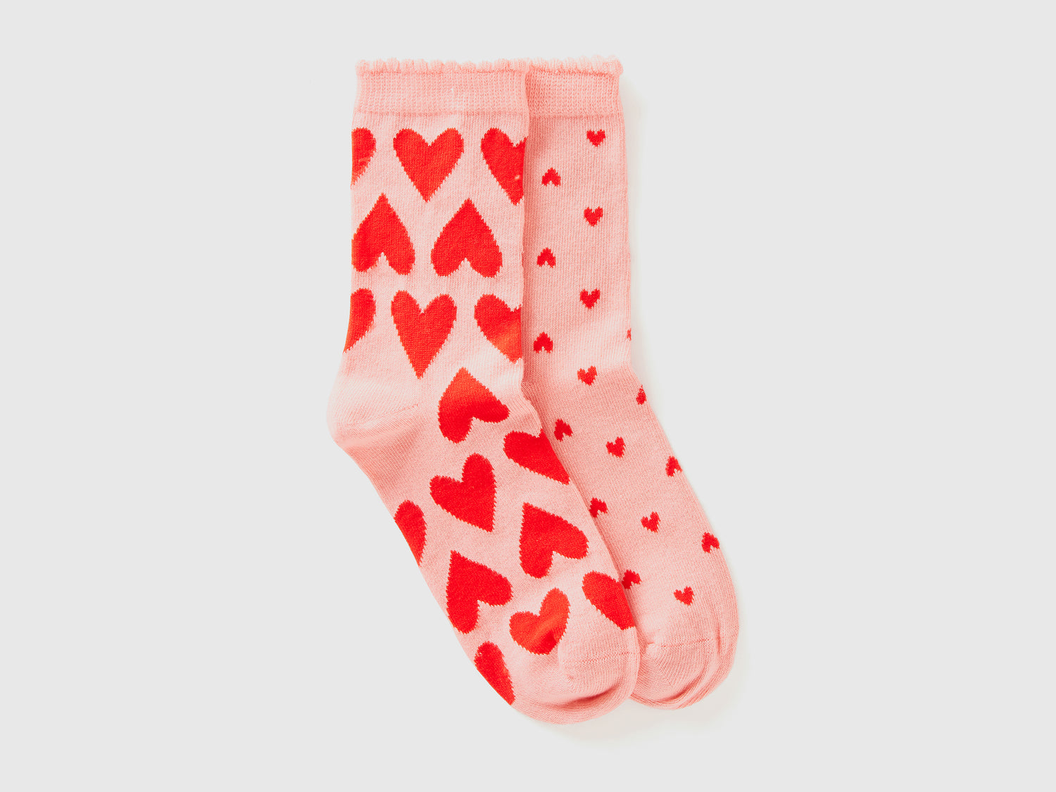 Calzini lunghi mix & match da bambino rosa | Benetton Outlet