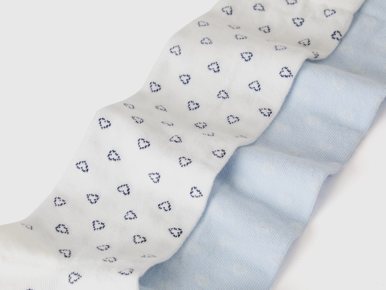 Due paia di calzini a cuori da bambino multi-color 2 | Benetton Outlet