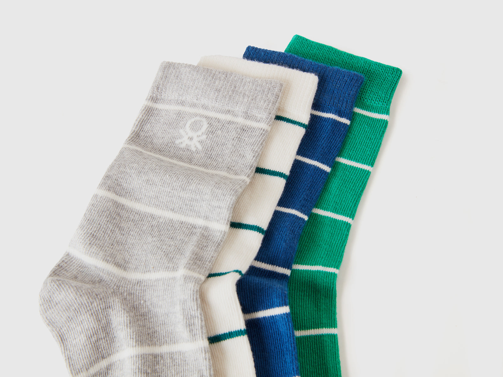 Quattro paia di calzini fantasia da bambino multi-color 2 | Benetton Outlet