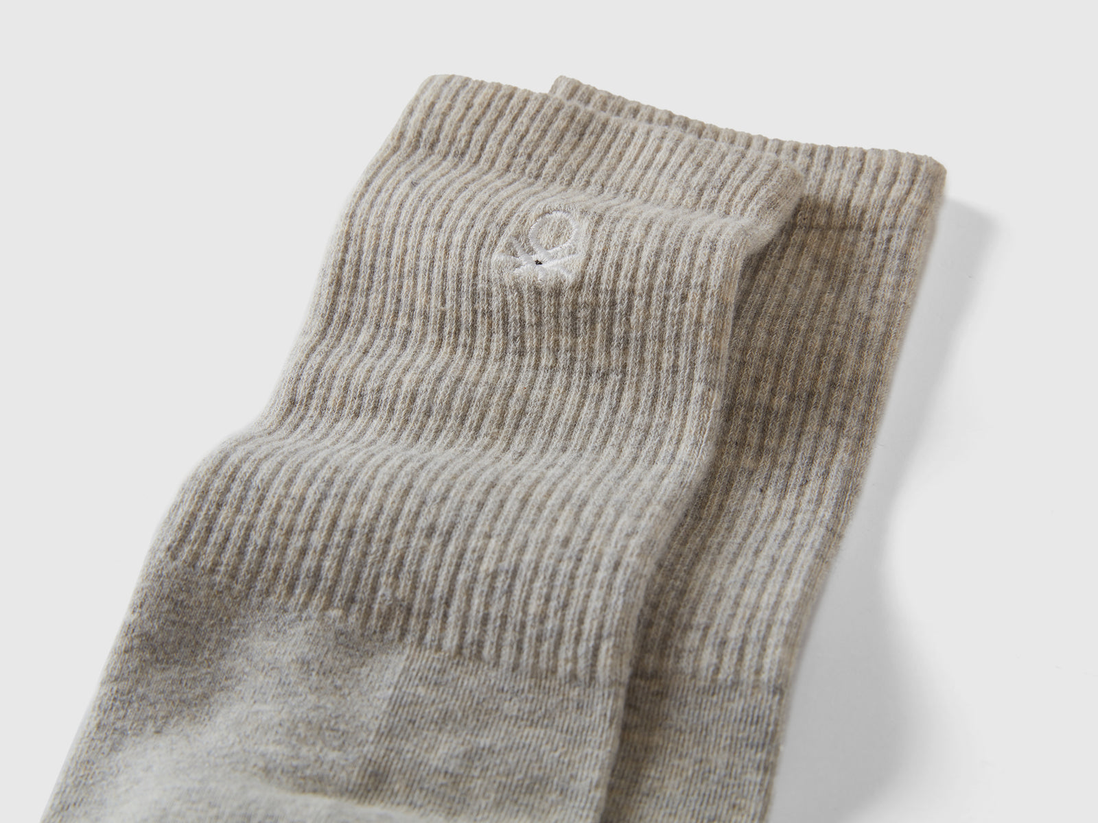 Calzini sportivi in misto cotone da uomo grigio 2 | Benetton Outlet