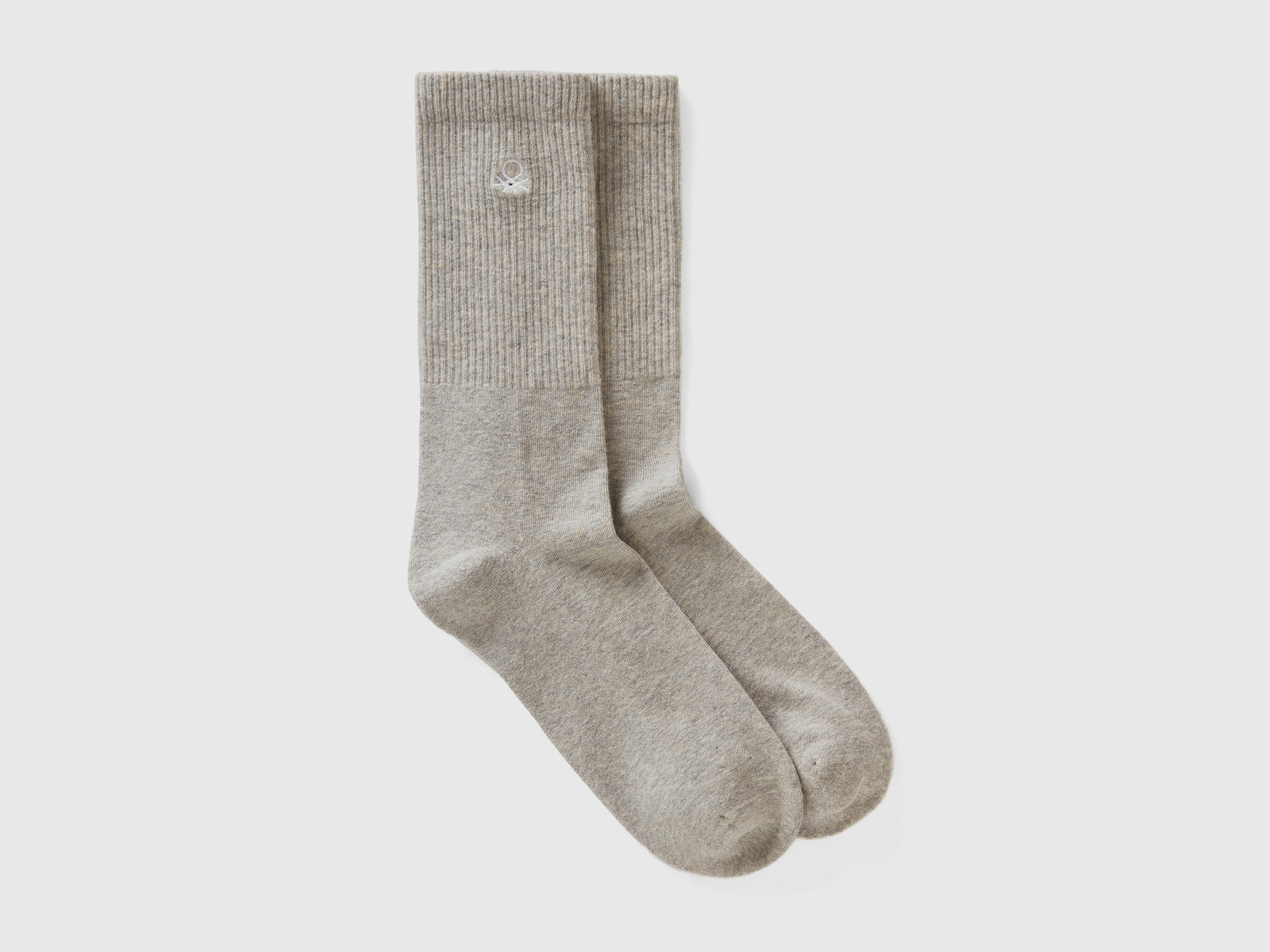 Calzini sportivi in misto cotone da uomo grigio | Benetton Outlet