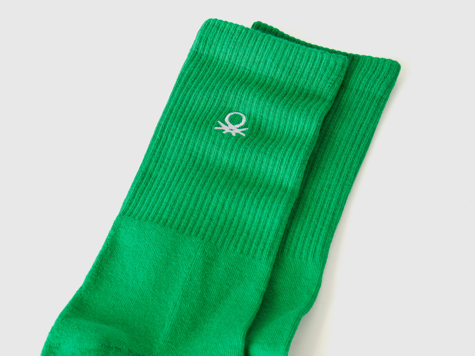 Calzini sportivi in misto cotone da uomo verde 2 | Benetton Outlet