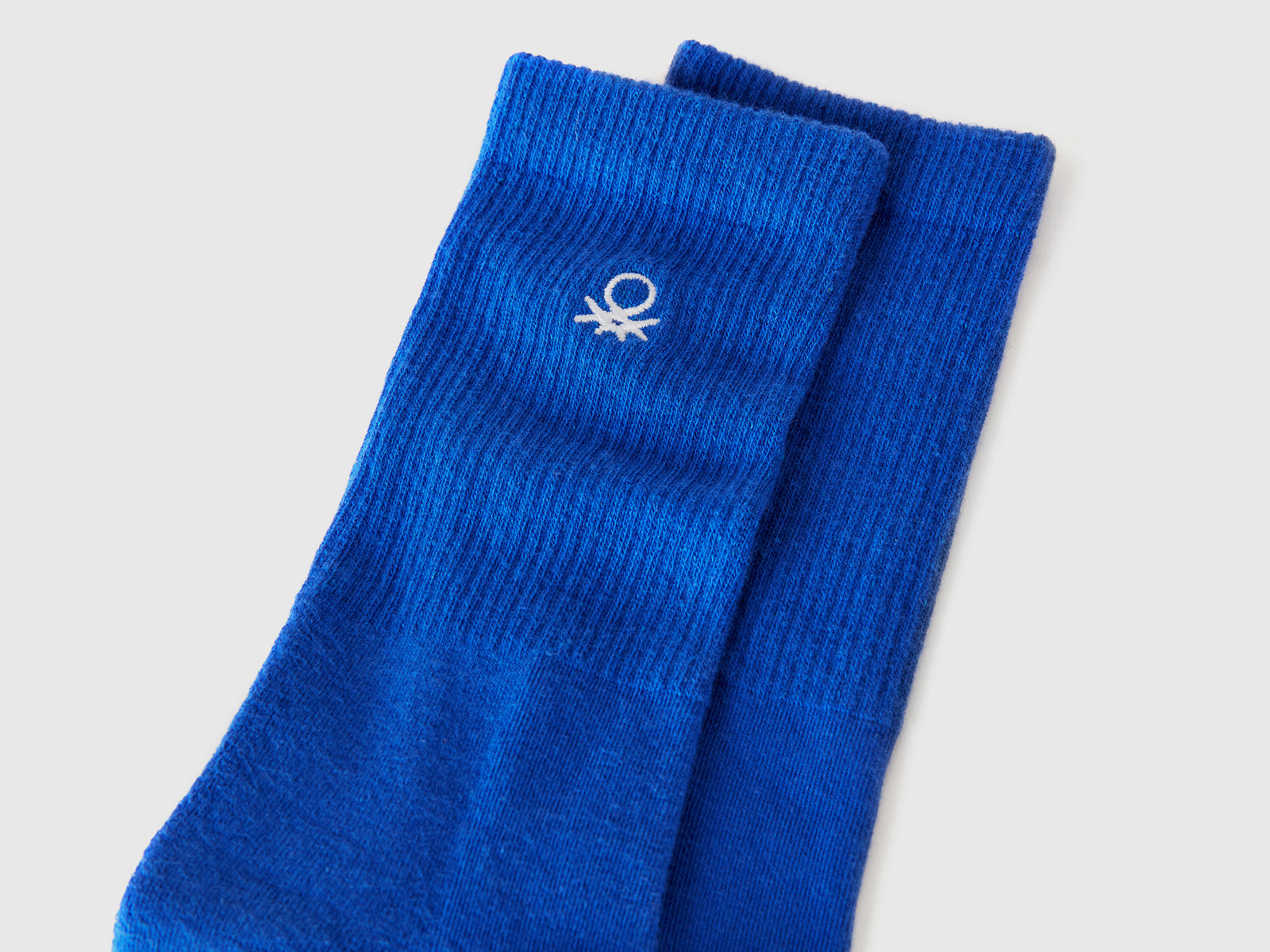 Calzini sportivi in misto cotone da uomo bluette 2 | Benetton Outlet