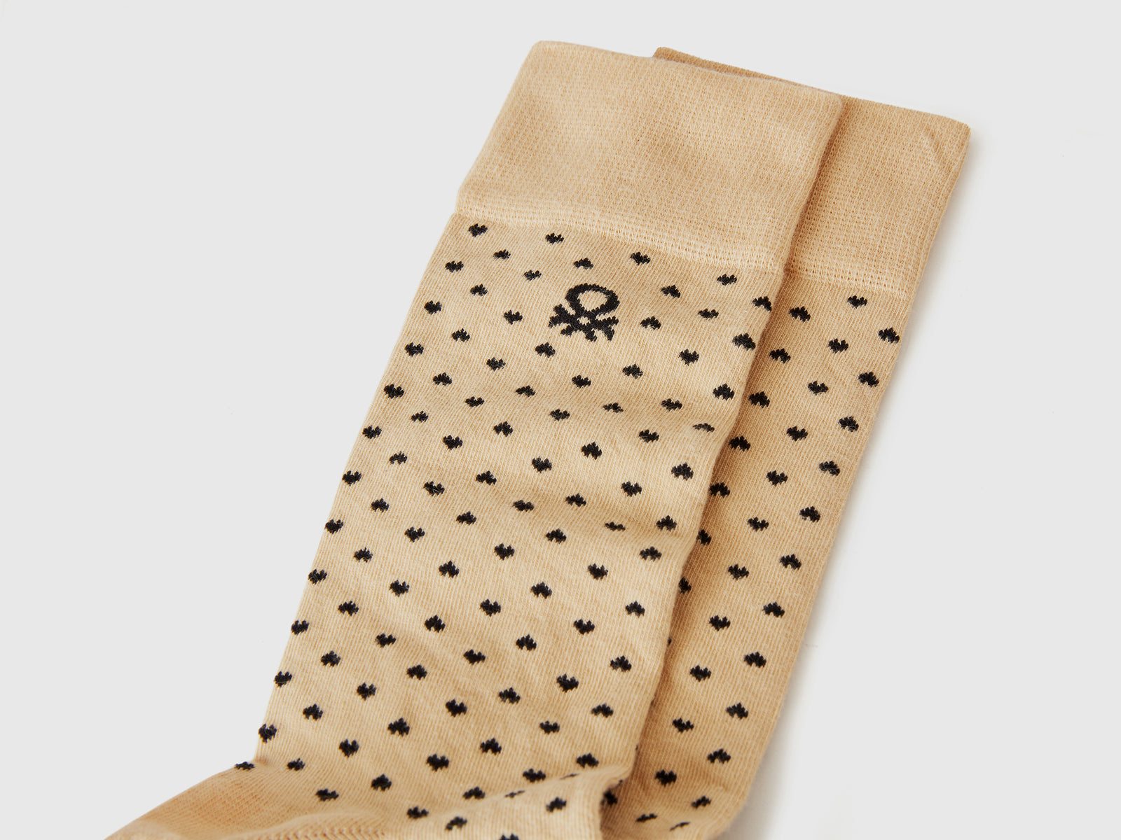 Calzini lunghi a cuori da uomo beige 2 | Benetton Outlet