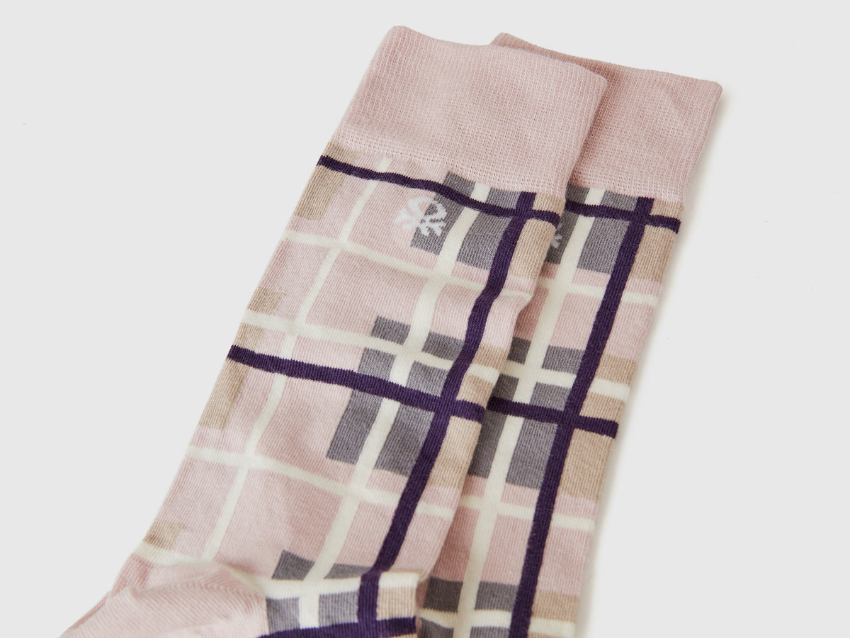 Calzini lunghi tartan
