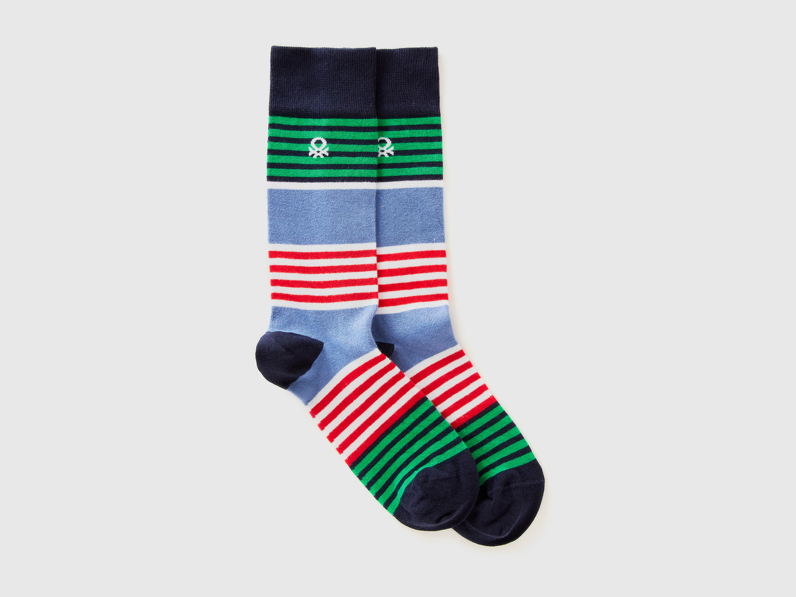 Calzini lunghi a righe da uomo multi-color | Benetton Outlet