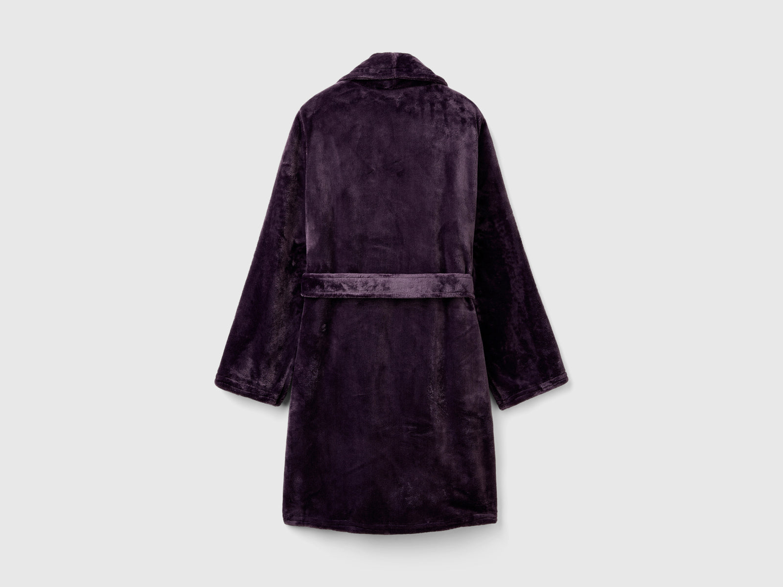 Vestaglia in pelliccetta sintetica da donna malva scuro 2 | Benetton Outlet