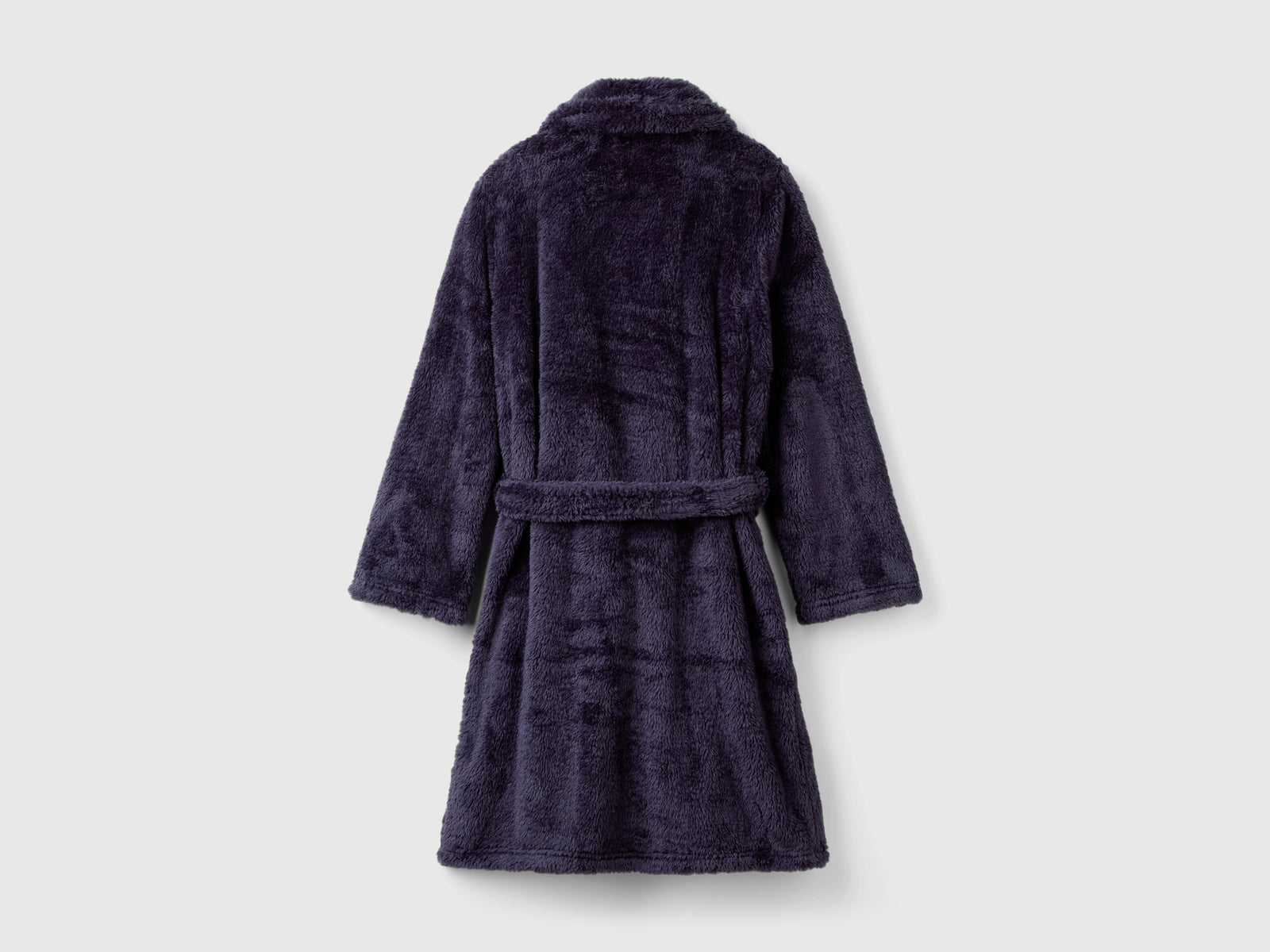 Vestaglia in pelliccia sintetica da donna blu scuro 2 | Benetton Outlet