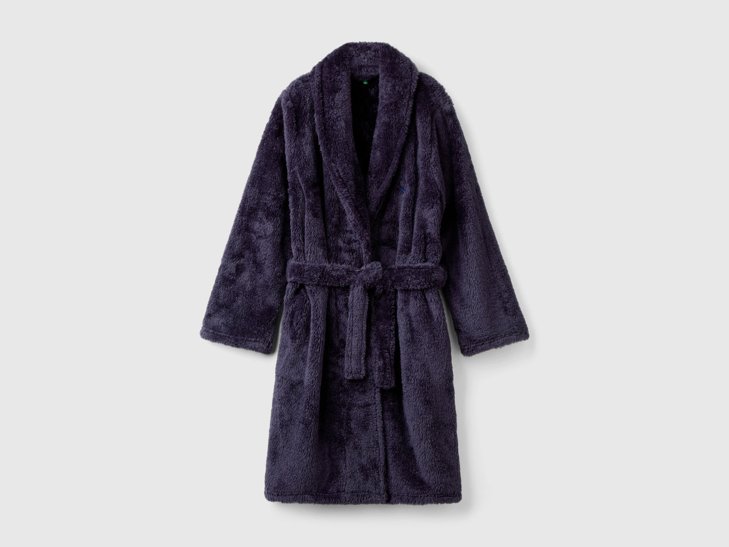 Vestaglia in pelliccia sintetica da donna blu scuro | Benetton Outlet