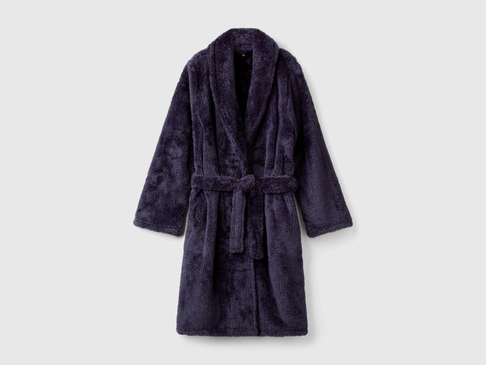 Vestaglia in pelliccia sintetica da donna blu scuro | Benetton Outlet