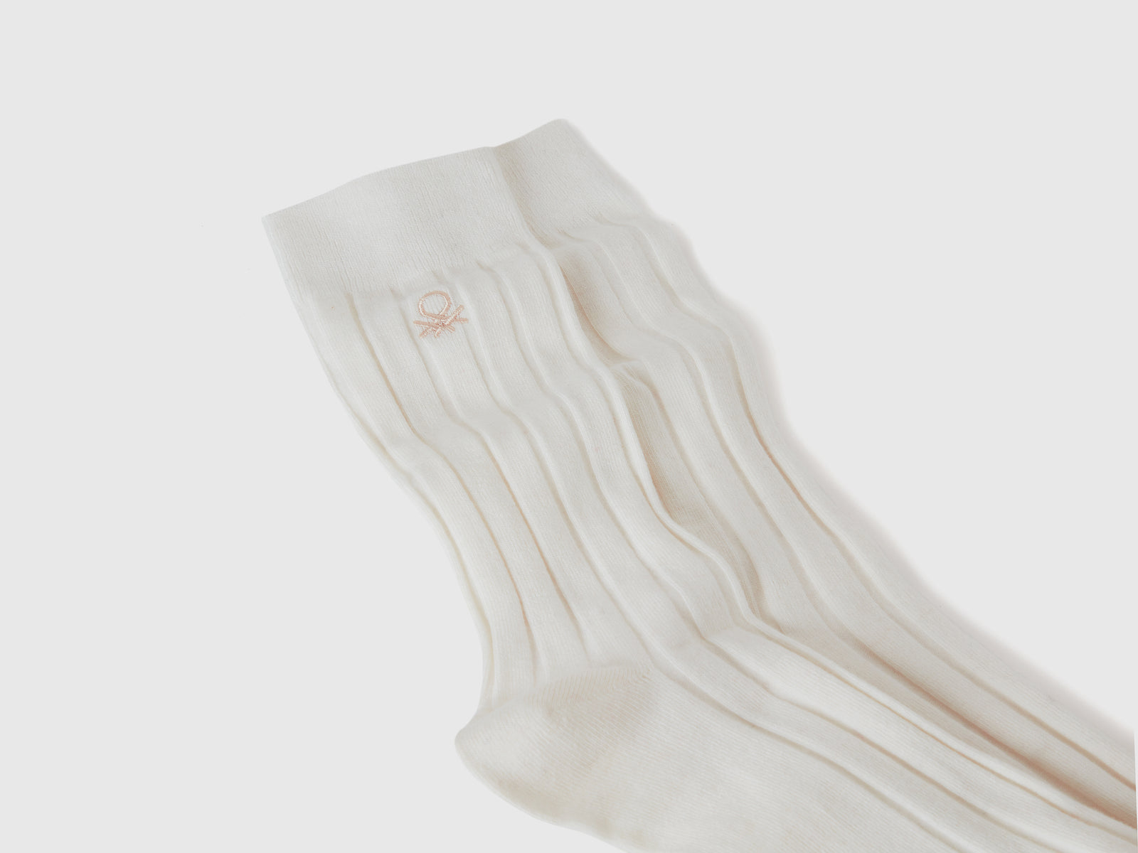 Calzini in misto cashmere da uomo bianco panna 2 | Benetton Outlet