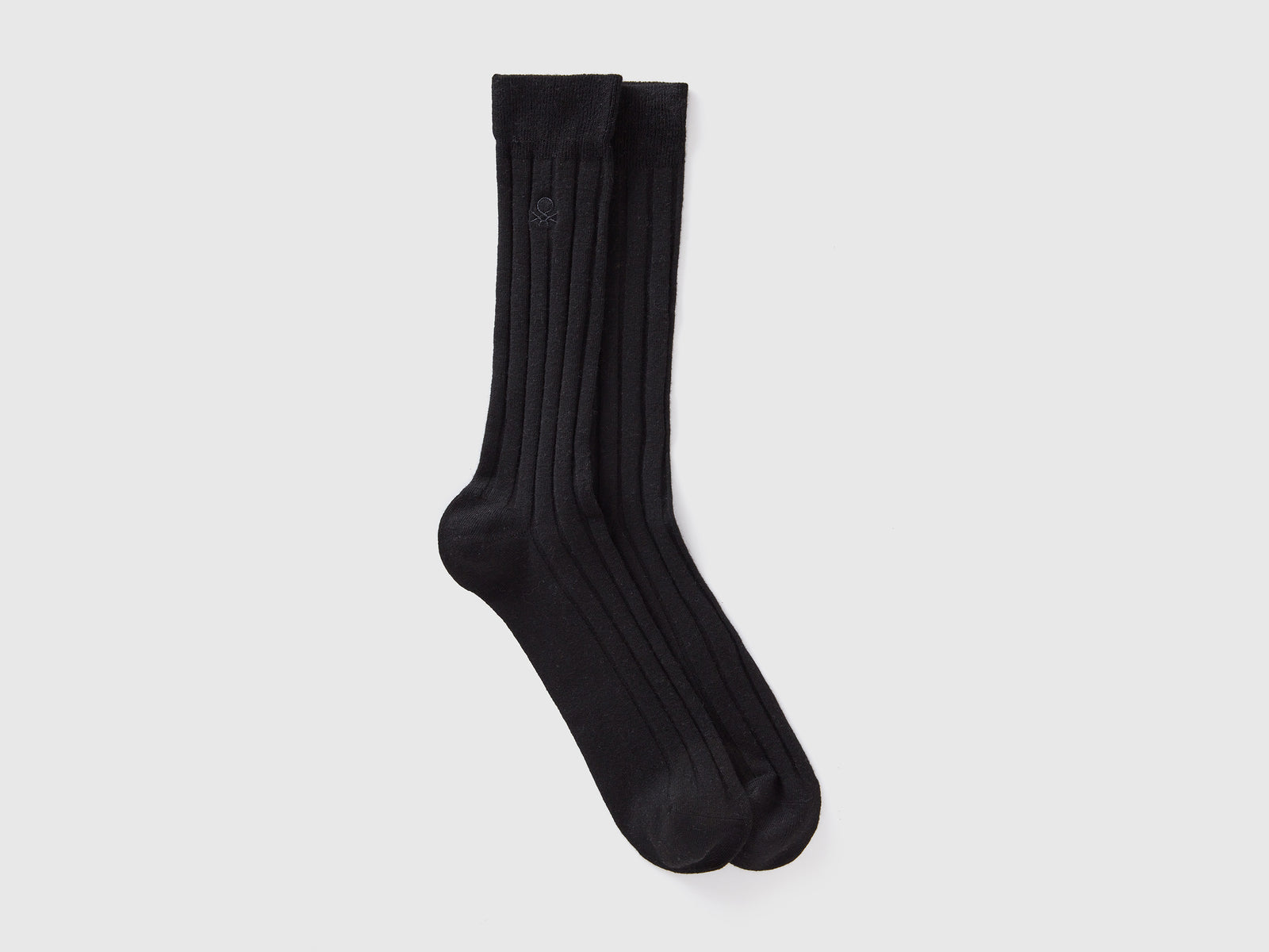 Calzini in misto cashmere da uomo nero | Benetton Outlet
