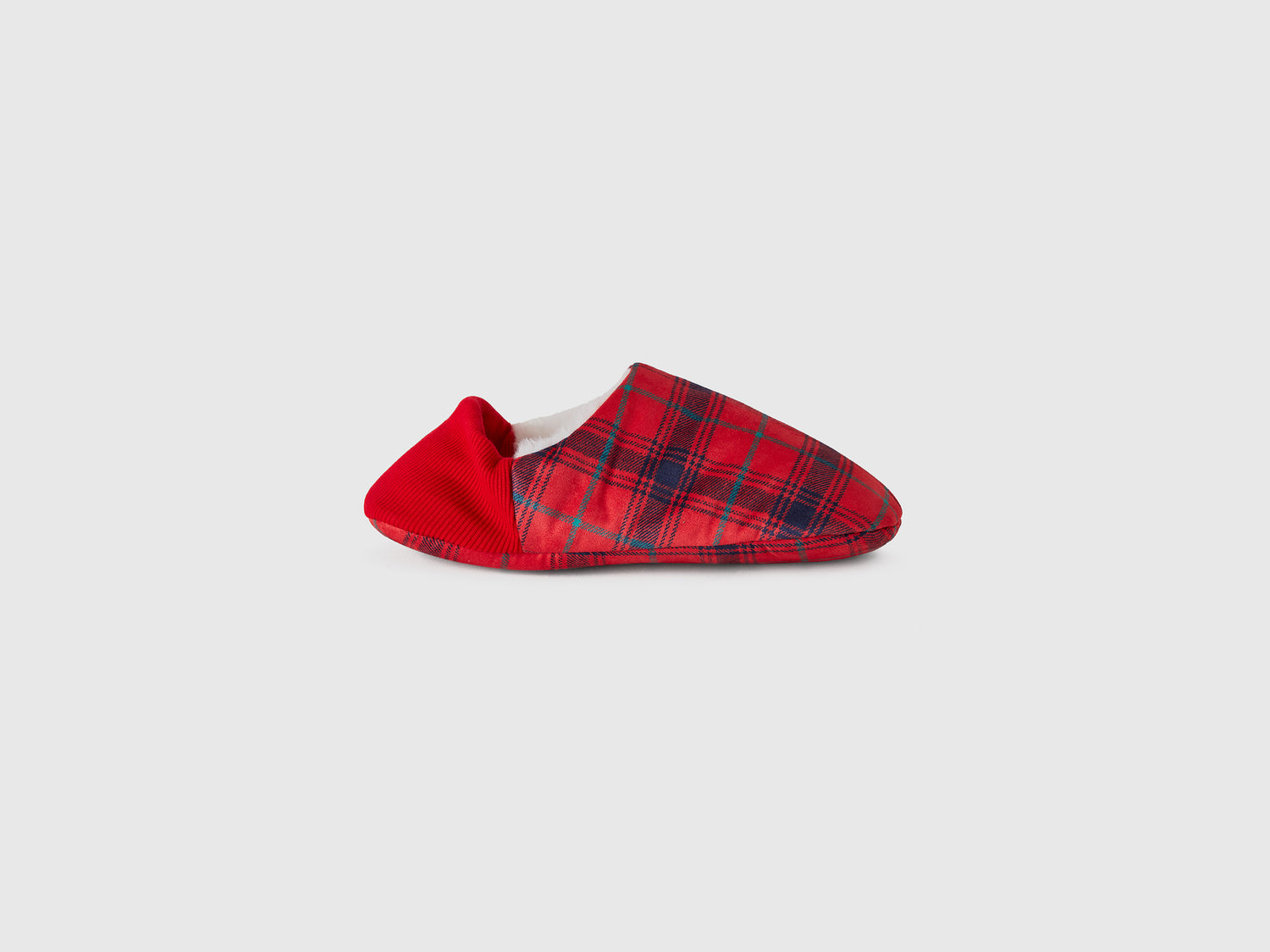 Ciabatte reversibili in pelliccia sintetica da donna rosso | Benetton Outlet