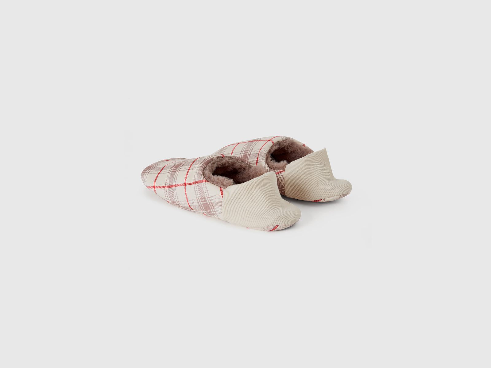 Ciabatte reversibili in pelliccia sintetica da donna multi-color 2 | Benetton Outlet