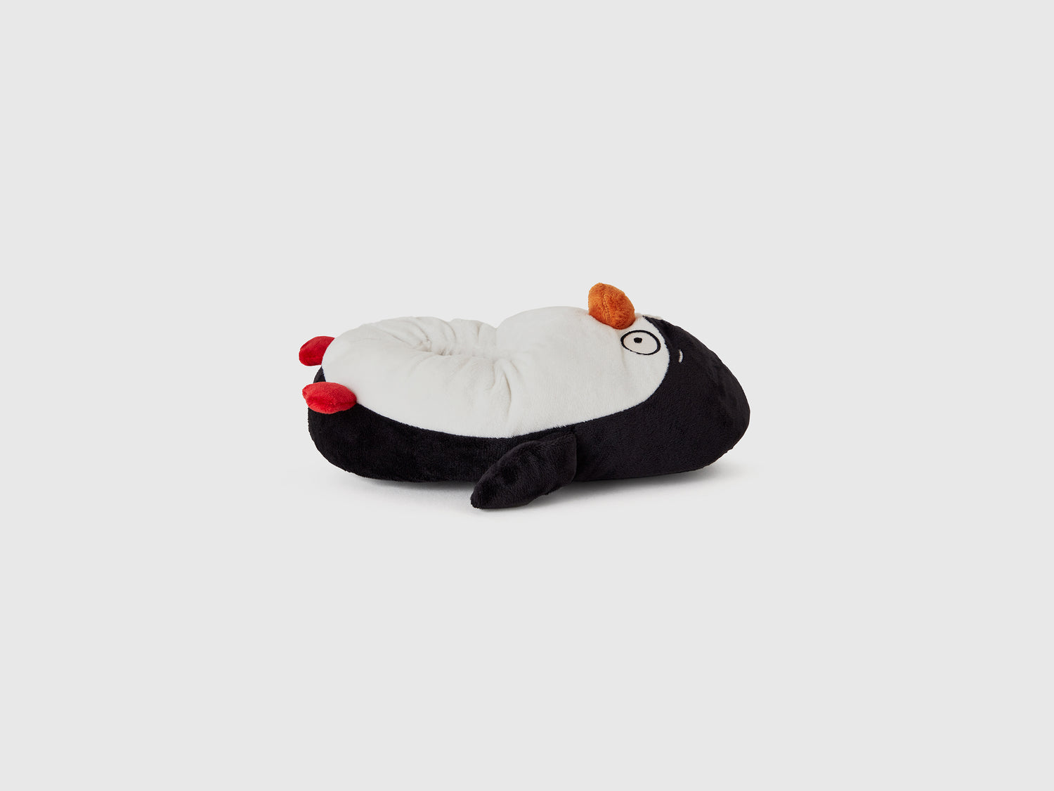 Pantofole pinguino da bambino nero | Benetton Outlet