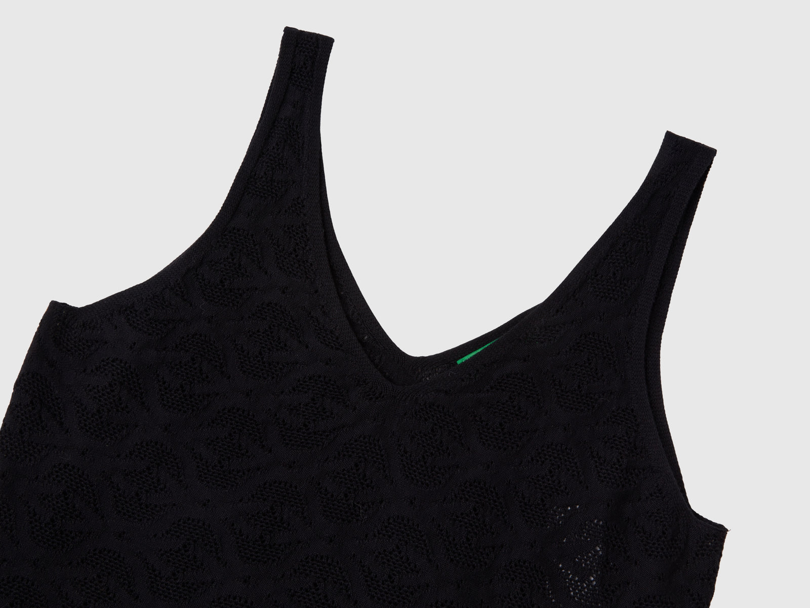 Top in maglia Monogram da donna nero 3 | Benetton Outlet