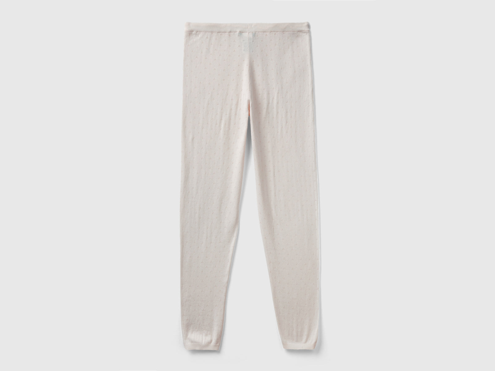 Pantaloni in maglia con coulisse da donna pesca 2 | Benetton Outlet