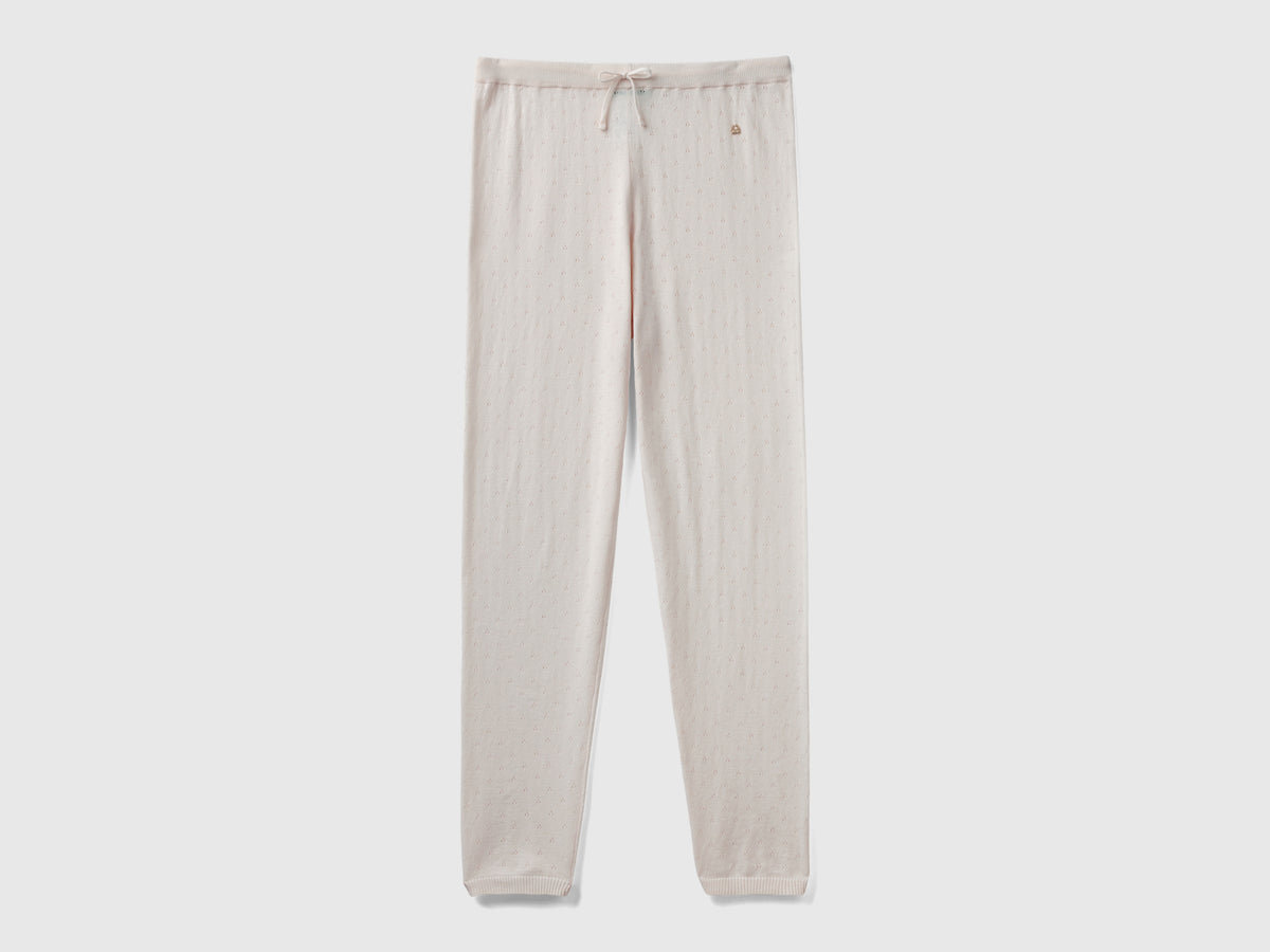 Pantaloni in maglia con coulisse