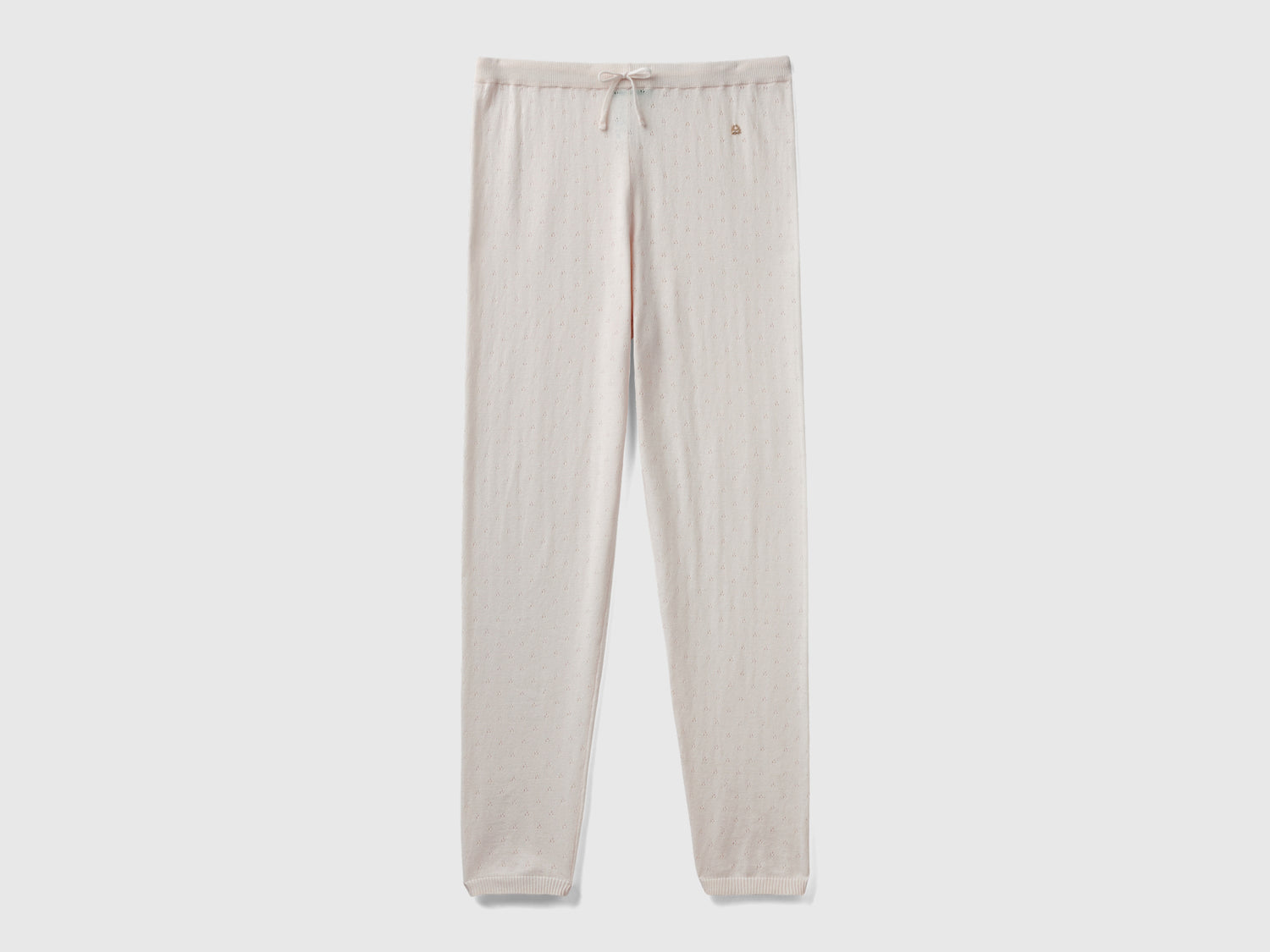 Pantaloni in maglia con coulisse da donna pesca | Benetton Outlet