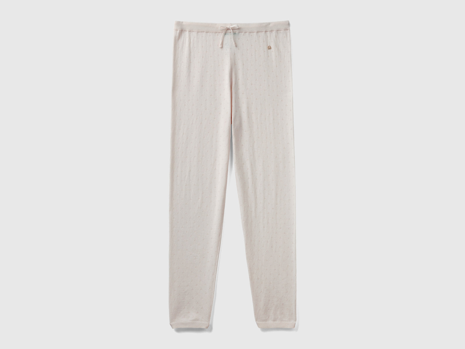 Pantaloni in maglia con coulisse da donna pesca | Benetton Outlet