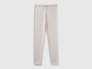 Pantaloni in maglia con coulisse