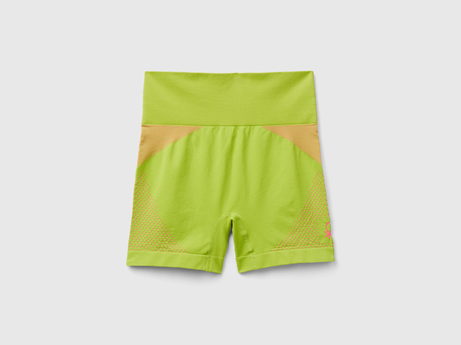 Shorts sportivi senza cuciture da donna lime | Benetton Outlet