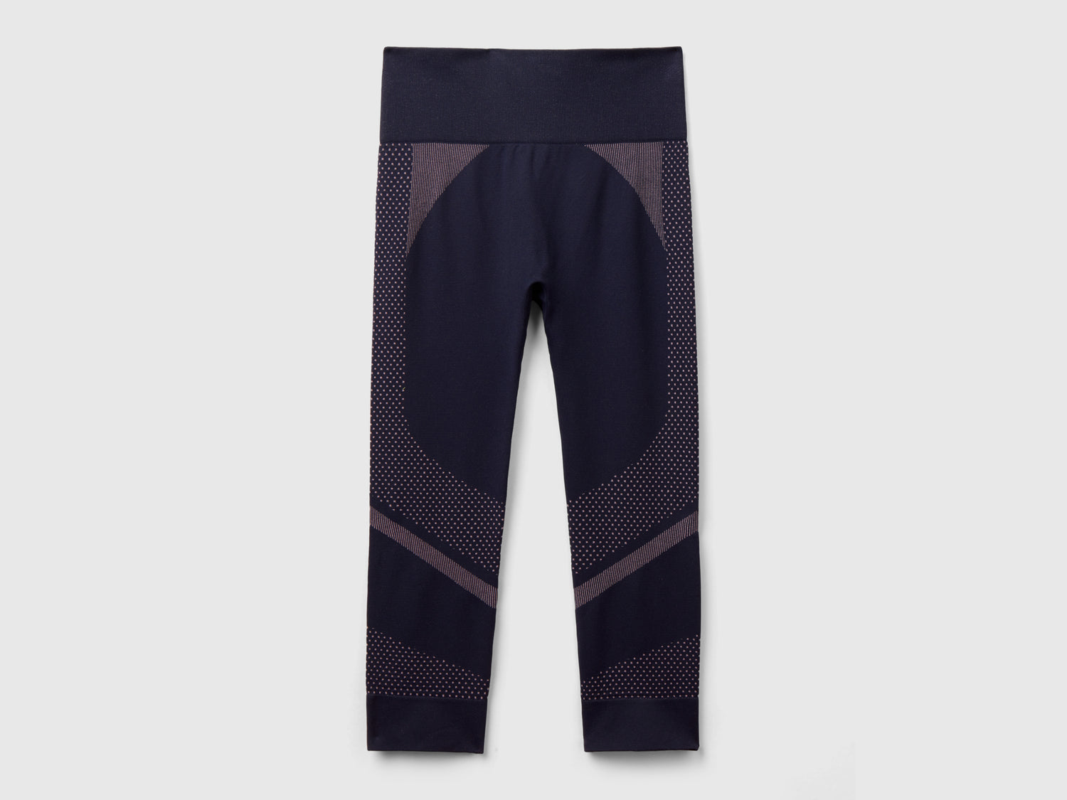 Leggings 3/4 sportivi senza cuciture da donna blu scuro | Benetton Outlet