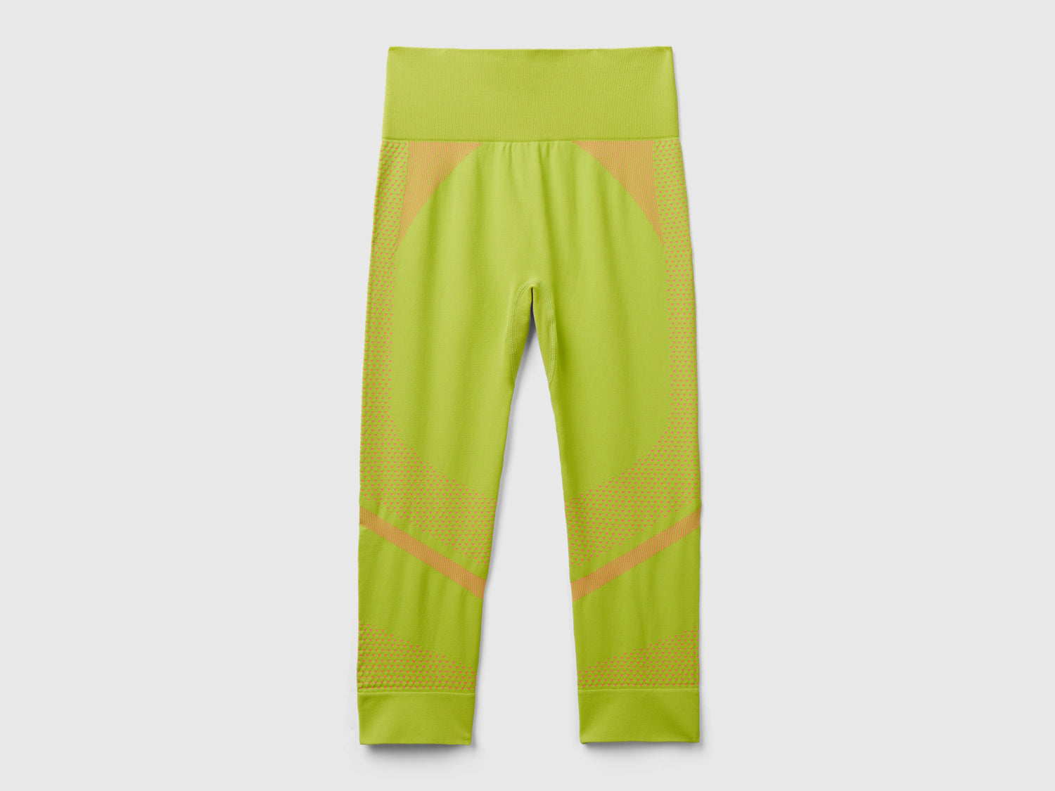 Leggings 3/4 sportivi senza cuciture da donna lime | Benetton Outlet