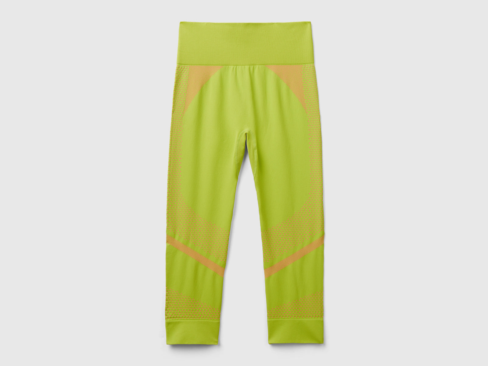 Leggings 3/4 sportivi senza cuciture da donna lime | Benetton Outlet