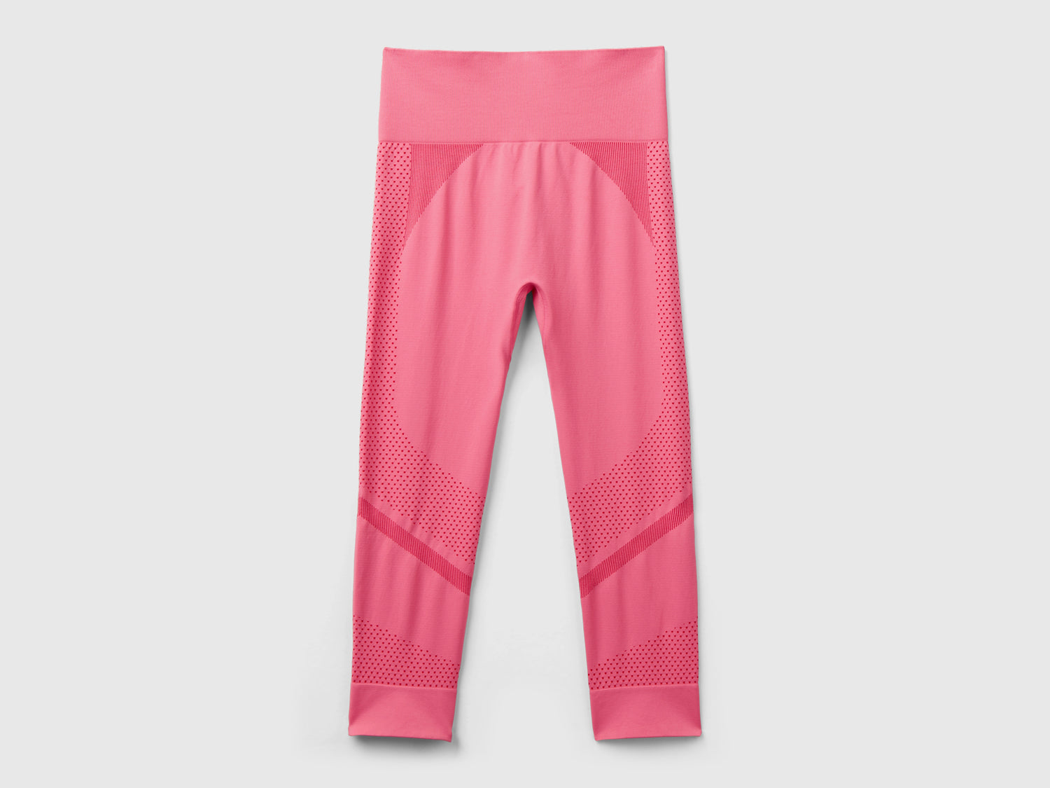 Leggings 3/4 sportivi senza cuciture da donna rosa | Benetton Outlet