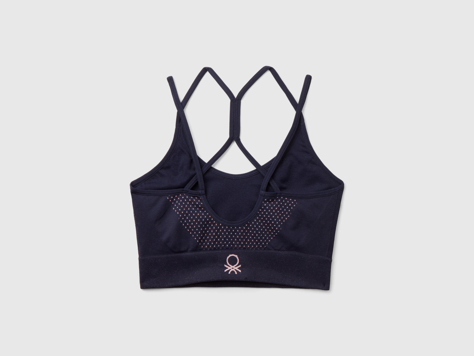 Top bra sportivo senza cuciture da donna blu scuro 2 | Benetton Outlet