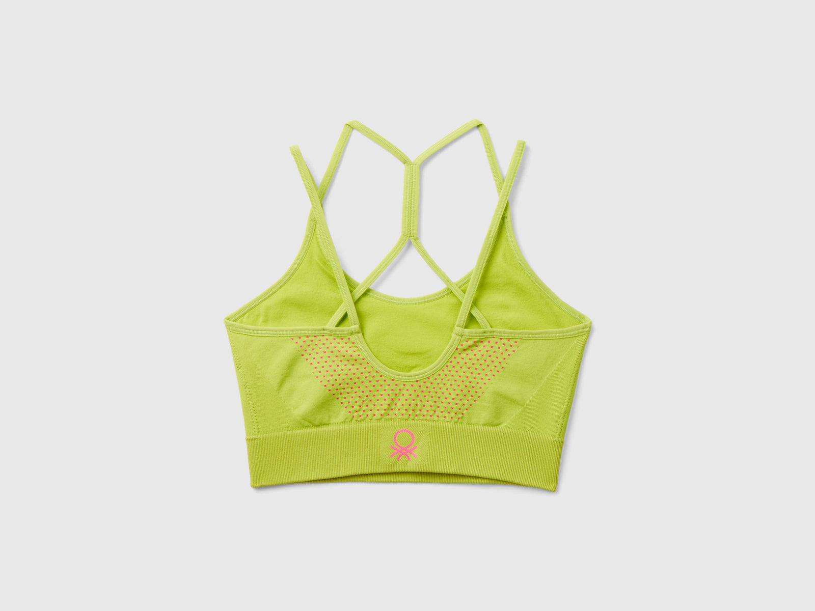 Top bra sportivo senza cuciture da donna lime 2 | Benetton Outlet