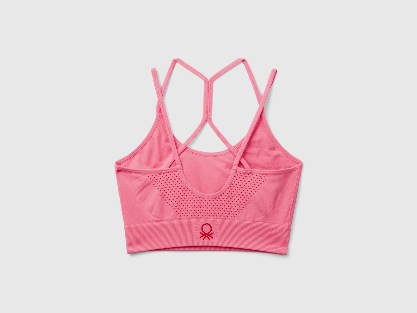 Top bra sportivo senza cuciture da donna rosa 2 | Benetton Outlet