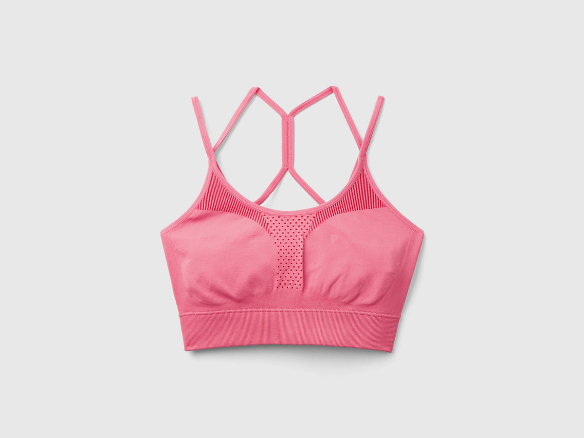 Top bra sportivo senza cuciture