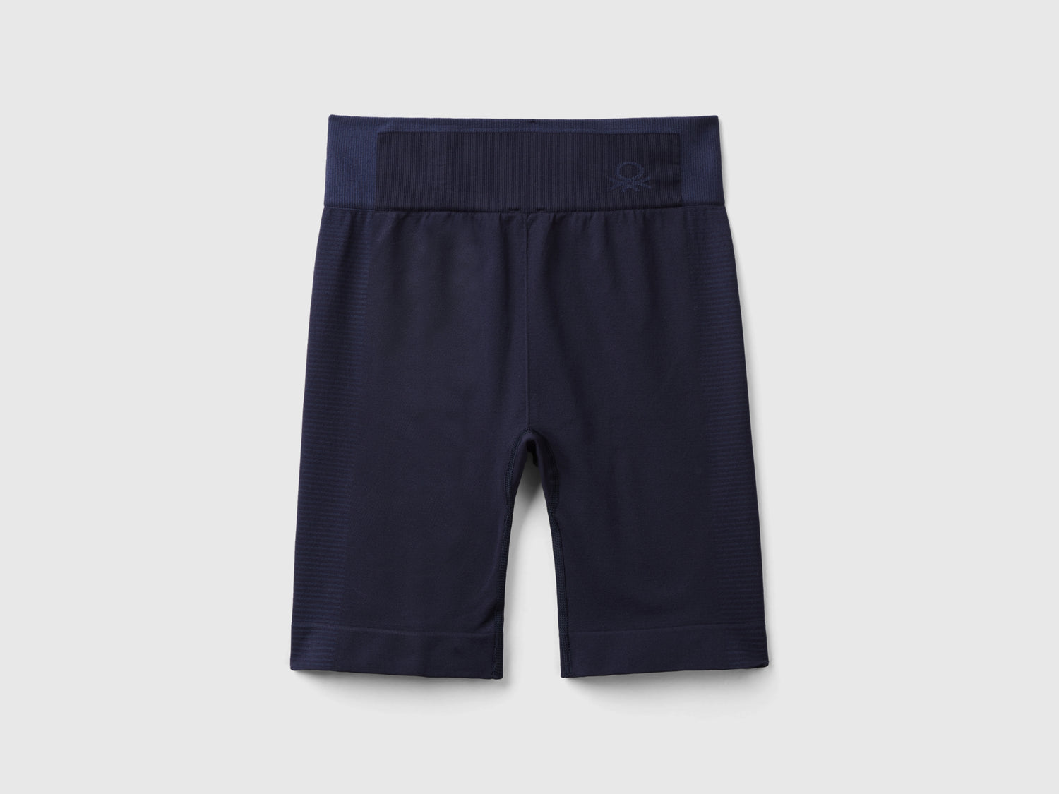 Leggings ciclista sportivi senza cuciture da donna blu scuro | Benetton Outlet