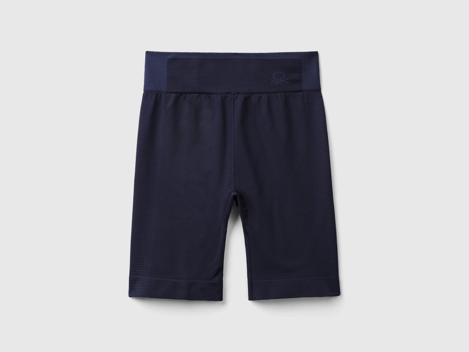 Leggings ciclista sportivi senza cuciture da donna blu scuro | Benetton Outlet