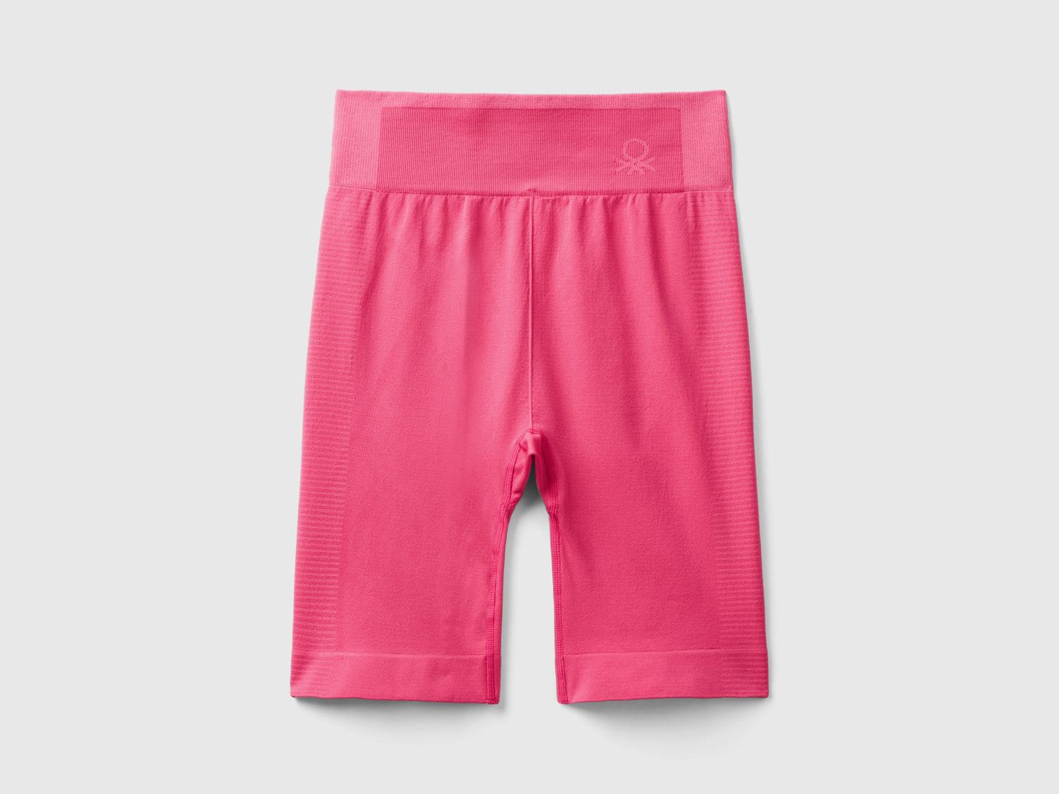 Leggings ciclista sportivi senza cuciture da donna fucsia | Benetton Outlet