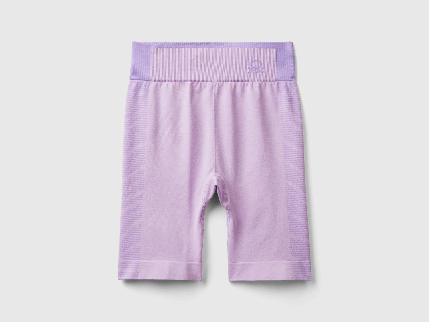 Leggings ciclista sportivi senza cuciture da donna lilla | Benetton Outlet