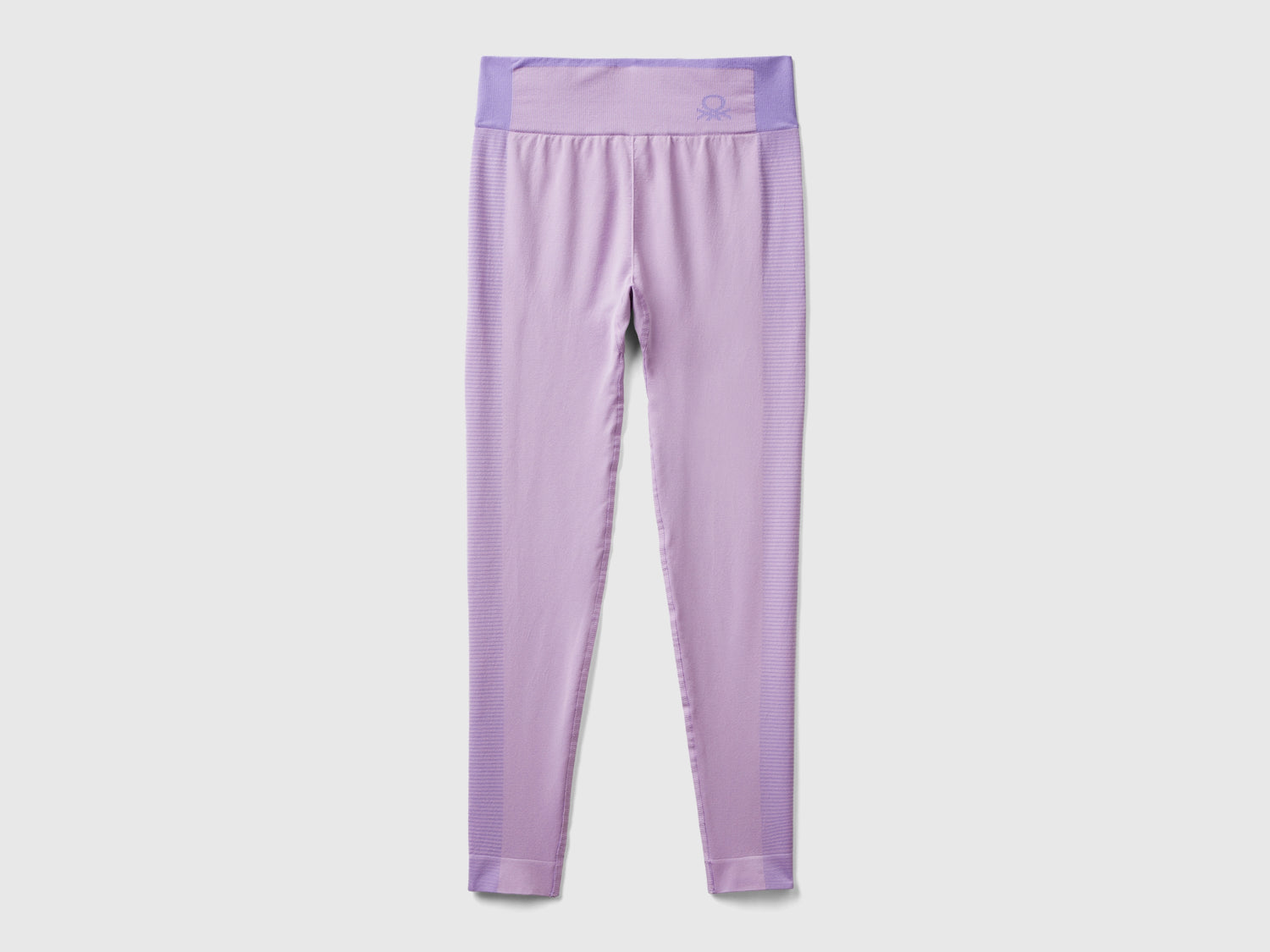 Leggings lunghi sportivi senza cuciture da donna lilla | Benetton Outlet